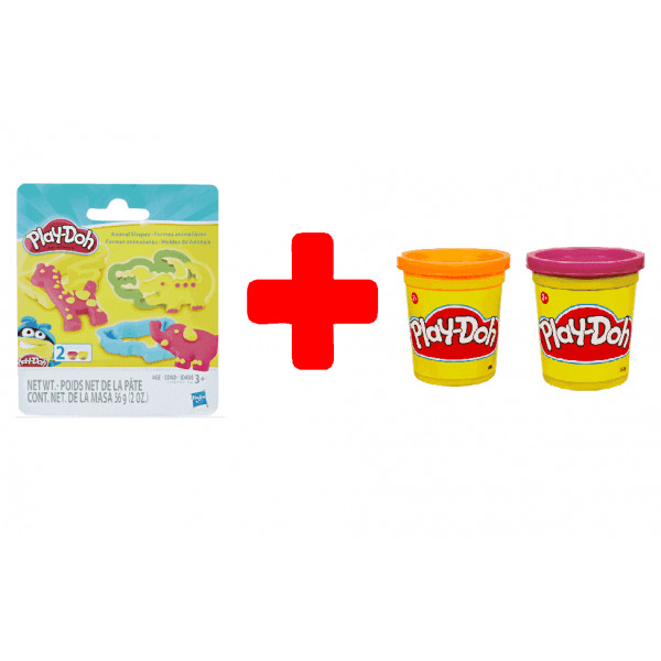 Đồ chơi PLAYDOH Combo bộ Playdoh đầu đời (E0801) và 2 hũ bột (B5517A) CBE0801-02