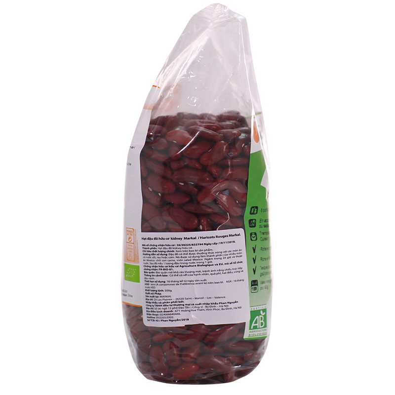 Đậu đỏ Kidney Hữu cơ Markal 500g