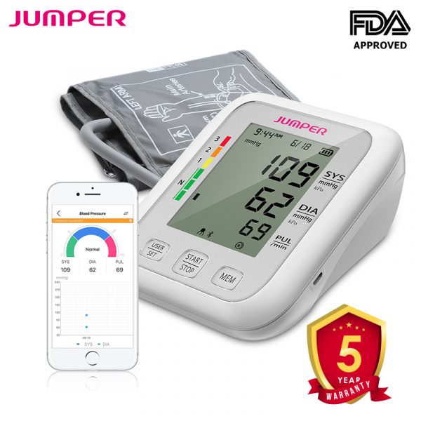 Máy đo huyết áp bắp tay Jumper JPD-HA120 Bluetooth Hàng chính hãng