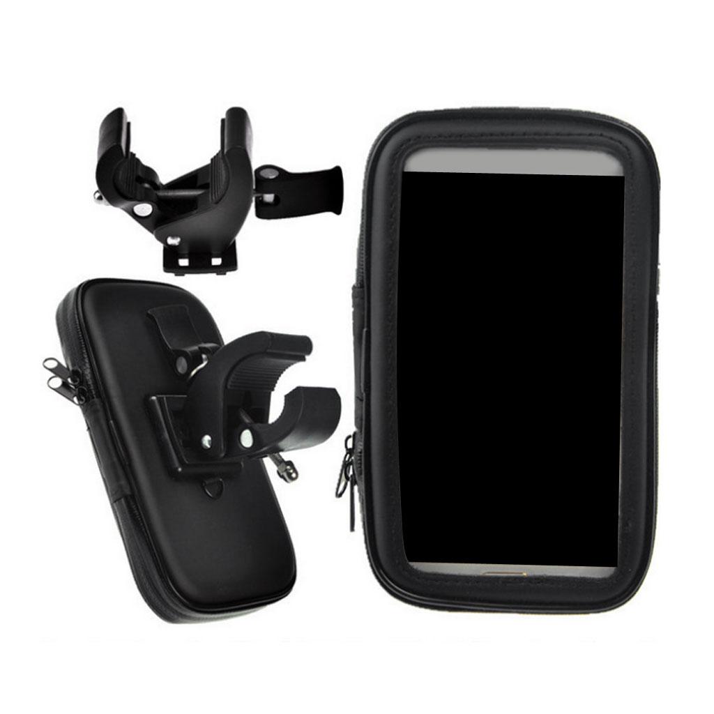 Bike Motorcycle Waterproof Phone Case Bag with Handlebar Mount Holder XL
