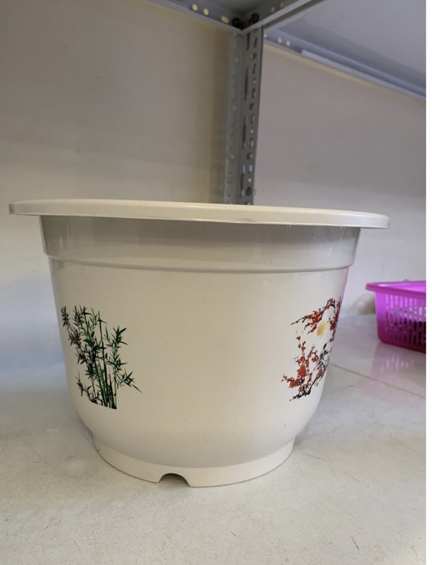 Combo 10 Chậu nhựa trồng cây , trồng hoa, cây cảnh A280 kt 24x17x14 , nhựa dẻo bền với theo thời gian , chịu mưa nắng tốt , hoa văn bốn mùa cực đẹp