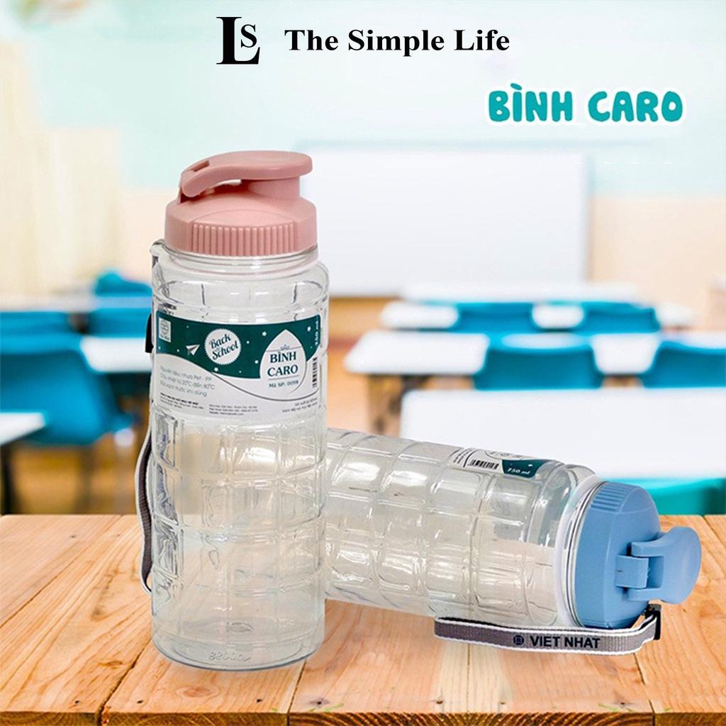 Bình Đựng Nước Caro Hàng Việt Nhật 750Ml