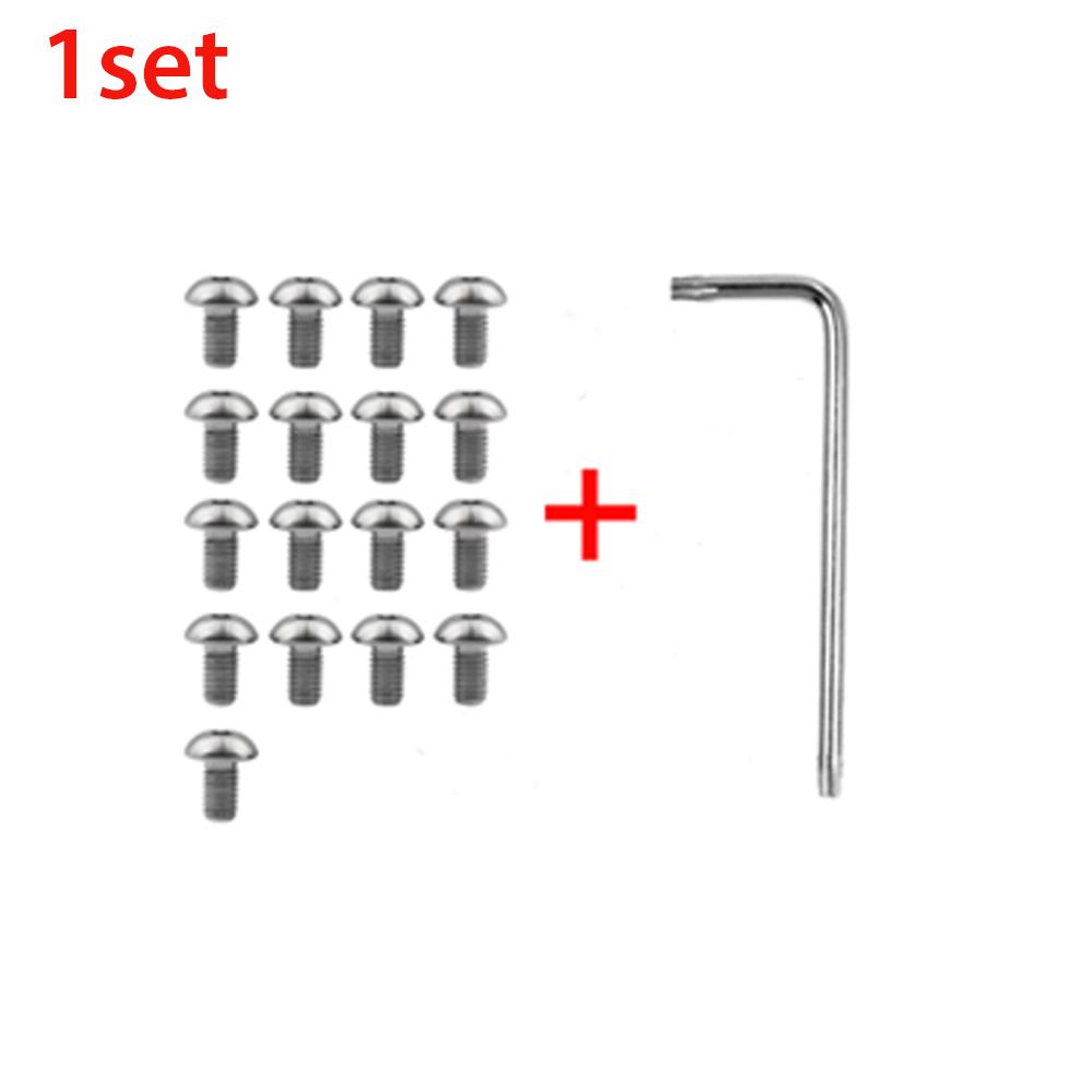Vít bọc pin dưới cùng xe tay ga cho Xiaomi M365 Phụ kiện bằng thép không gỉ bằng thép không gỉ với cờ lê cài đặt Color: 1 set