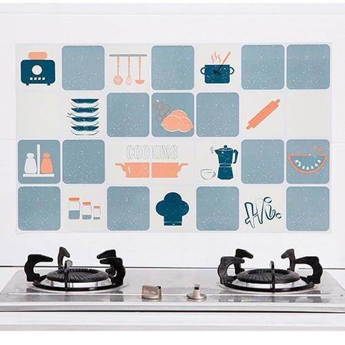 Giấy Dán Bếp Tránh Dầu Mỡ Tráng Nhôm Nhiều Hoạ Tiết 75x45cm 2459 KHO SỈ GIÁ GỐC
