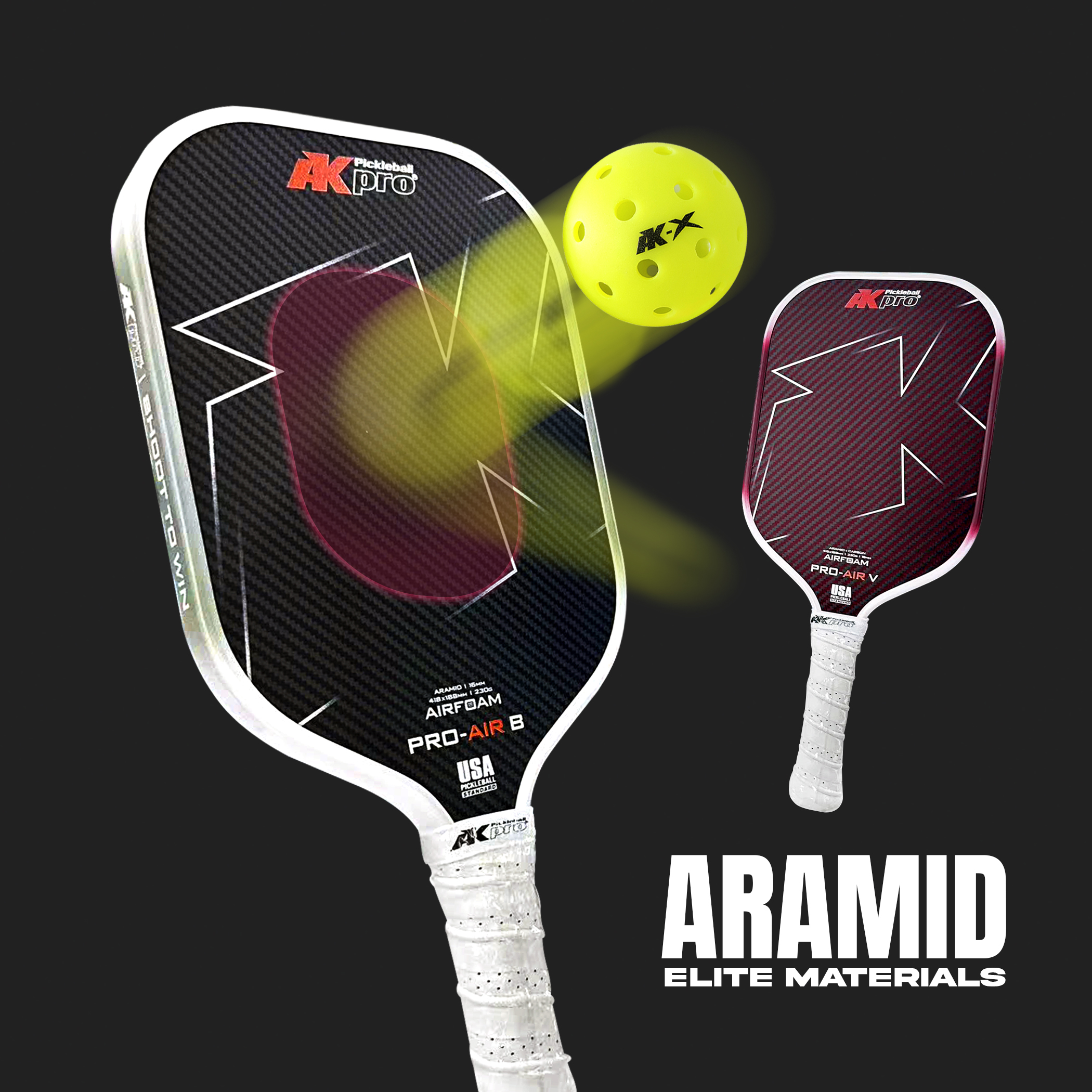 Vợt Pickleball PRO-AIR V - Aramid + Carbon