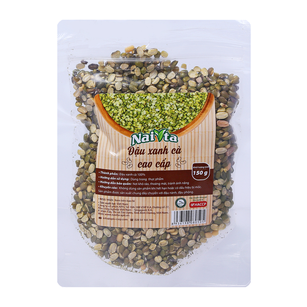 Đậu Xanh Cà Tách Vỏ Naita 150g