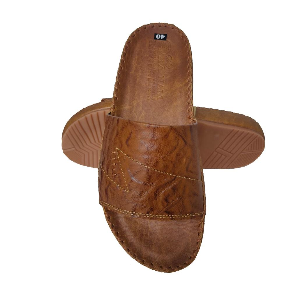 Dép Nam Quai Ngang HÀ NAM Da Bò Thật Cao Cấp DNA2178c