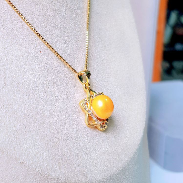 Mặt Dây Chuyền Ngọc Trai Nước Ngọt Thiên Nhiên Cao Cấp - Ngôi Sao May Mắn - Trang Sức Cô Tấm - STAR PEARL - CTJ3411