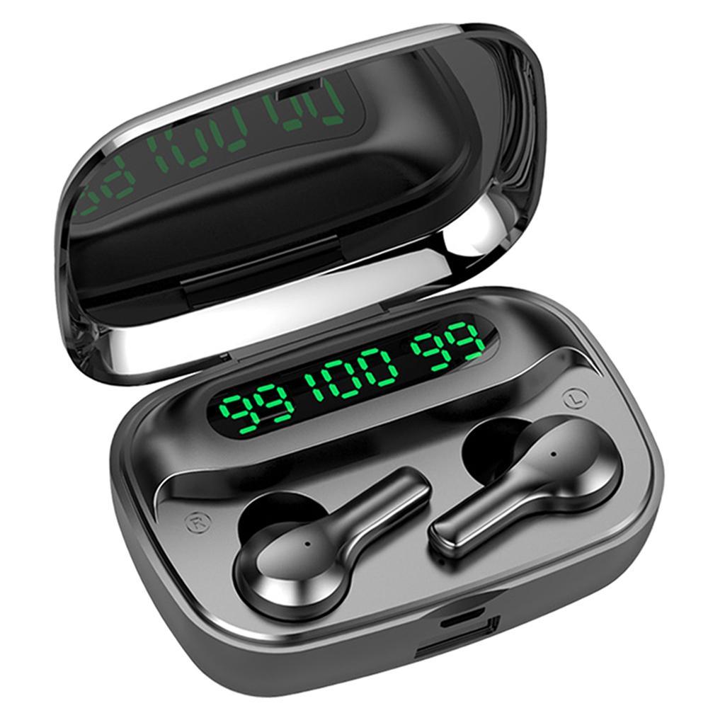 IPX7 Bluetooth 5.0 Wireless Headset Earphones Earbuds Waterproof Black