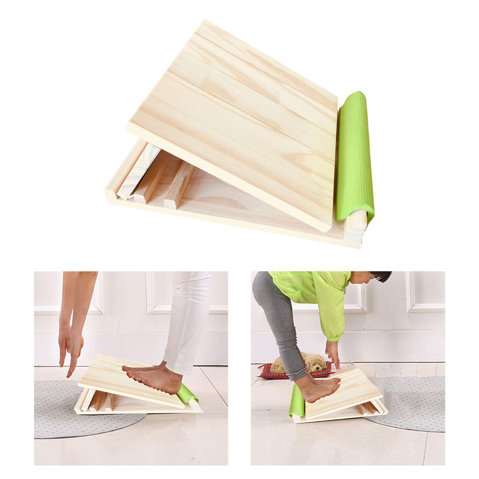 Wooden Slant Board Fitness Pedal Foot Incline Board for Ankle Exercise Training Equipment