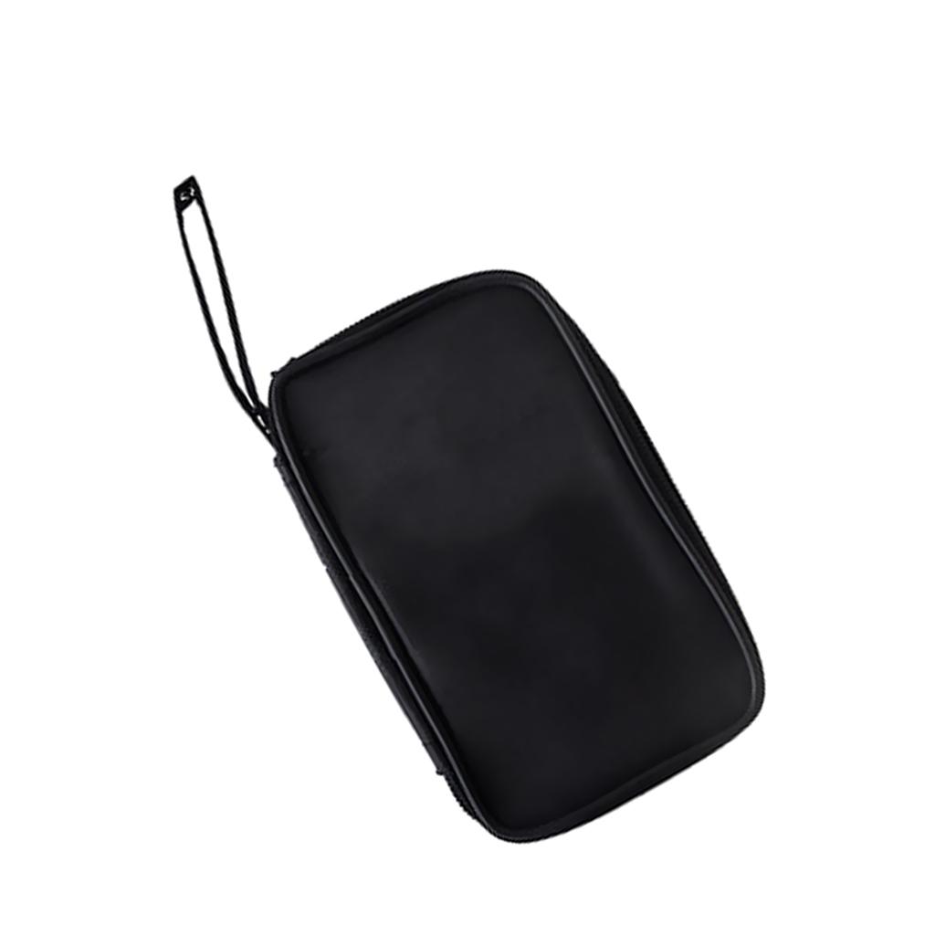 2 Pieces Carry Soft Case Zipper Pouch For Multimeter Universal Meter Black M+S