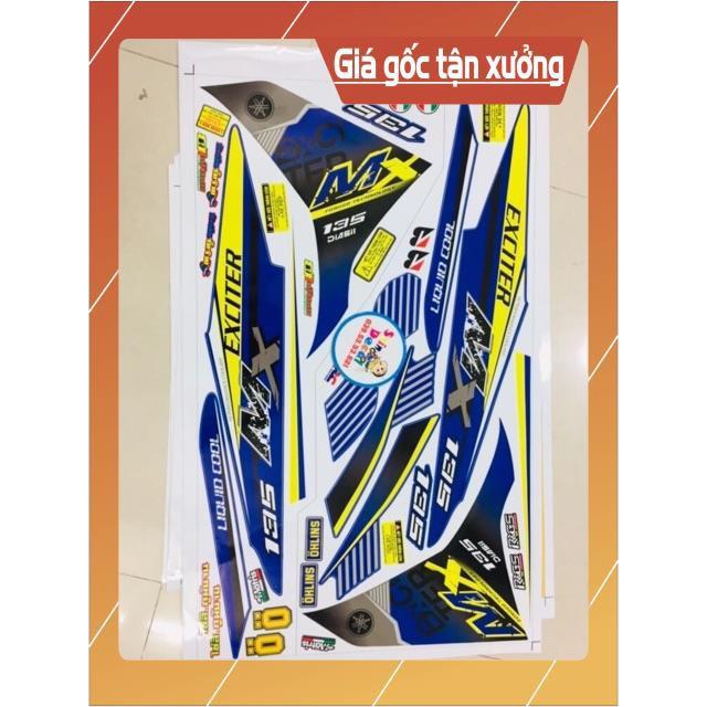 Tem rời exciter 2011 MX trắng xanh gp