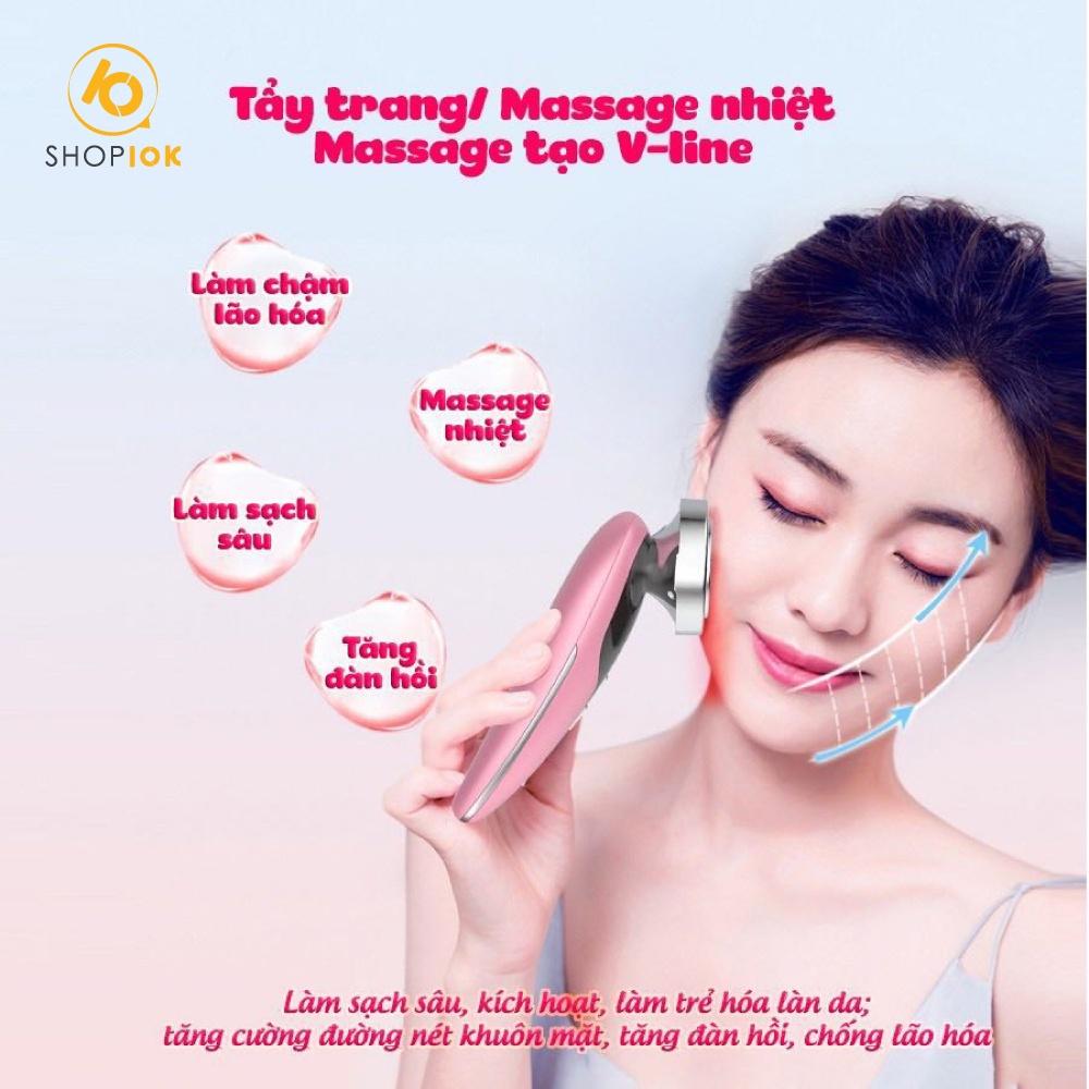 Máy massage nâng cơ mặt đẩy tinh chất làm đẹp da cho nữ