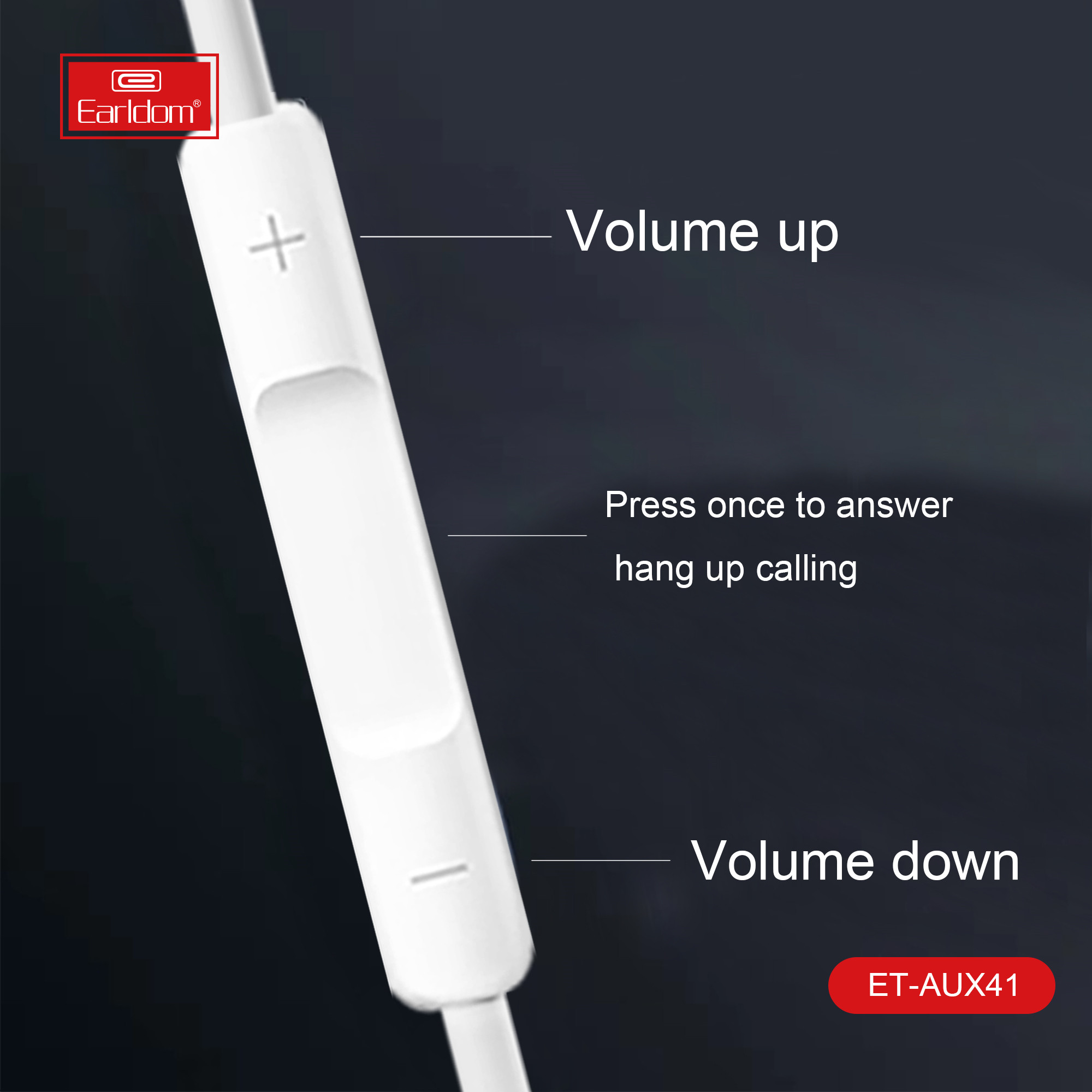 Cáp Chuyển Đổi Cổng Type C Sang 1 Cổng 3.5mm Dài 1M Có Mic Earldom AUX41 - Hàng Chính Hãng