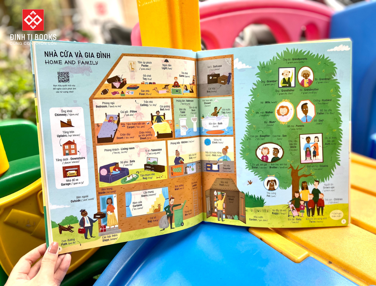 1000 từ vựng tiếng Anh thiết yếu cho trẻ em với kho từ vựng phong phú, đa dạng chủ đề - Đinh Tị Books