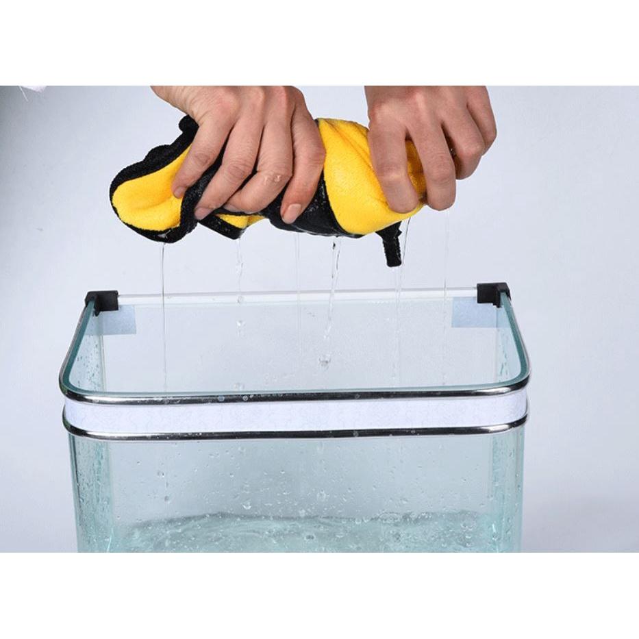 Combo 3 Khăn đa năng 2 lớp Microfiber lau xe kích thước 30x30cm, lau kính 2 lớp dày, mịn không rụng sợi