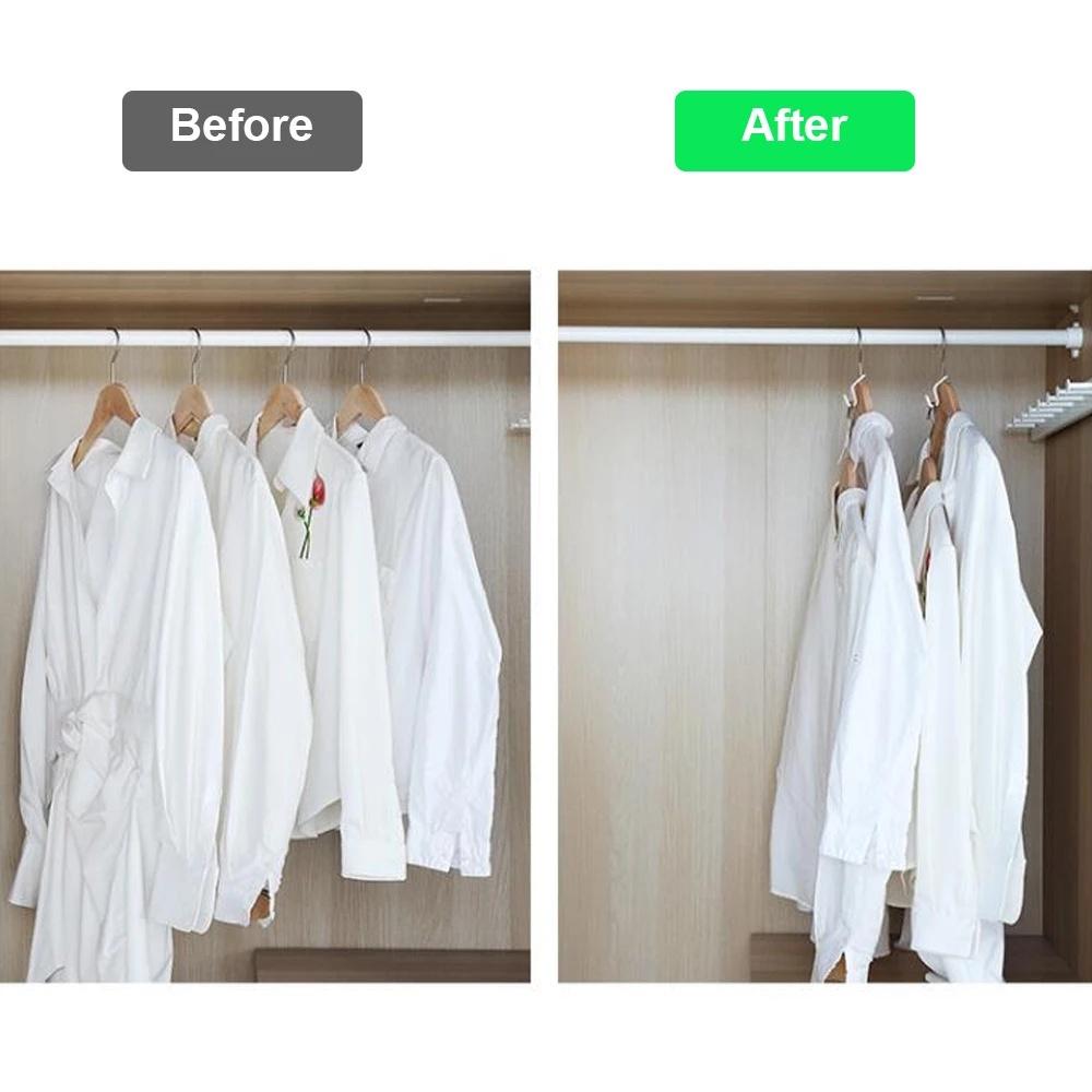 3 Đầu Nối Nhựa Móc Treo Quần Áo, Treo Đồ Đa Năng Nhỏ Gọn, Tiện Dụng Tủ Quần Áo, Gọn Gàng, Tiết Kiệm Không Gian. TakyHome 2290