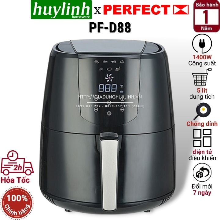 Nồi Chiên Không Dầu Perfect PF-D92 - Hàng Chính Hãng