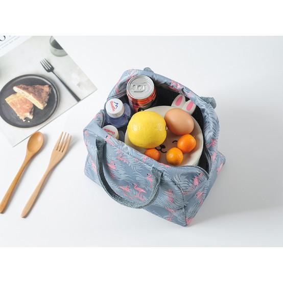 Túi Giữ Nhiệt Chống Nước Dễ Thương Vải Twill Oxford 230D Cao Cấp 22x12x20CM - Lunch Bag - Mã TG006