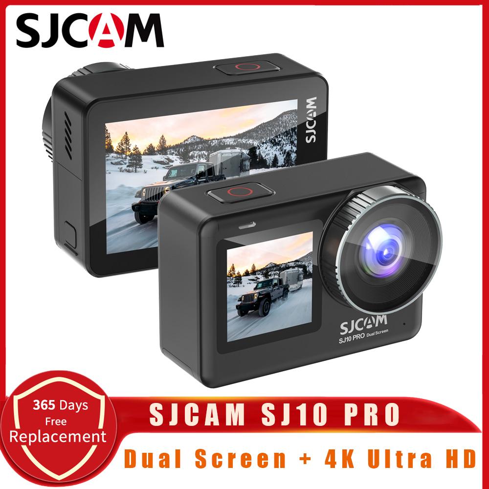SJCAM SJ10 Pro Motion Camera 4K/60fps Công tắc màn hình kép Gyro EIS WiFi Remote DV H22 Chipset Micro mở rộng phát sóng trực tiếp phát sóng trực tiếp