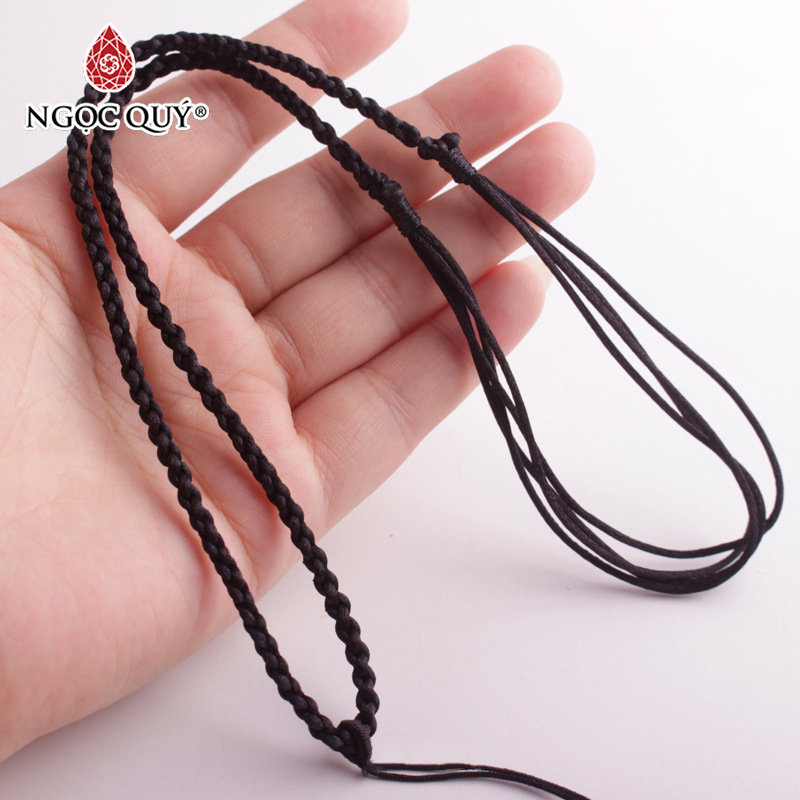 Dây Đeo Cổ Dạng Rút Điều Chỉnh Kích Thước - Ngọc Quý Gemstones - Đen