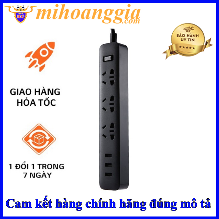 Ổ cắm điện tich hợp USB Xiaomi XMCXB01QM - Hàng nhập khẩu