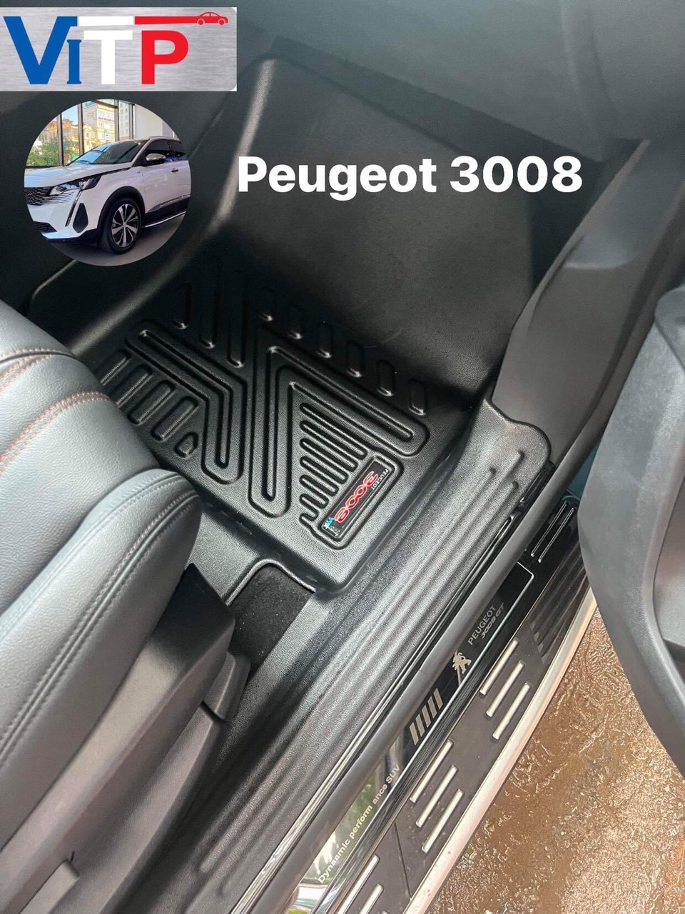 Thảm sàn nhựa đúc khuôn ViTP Peugeot 3008