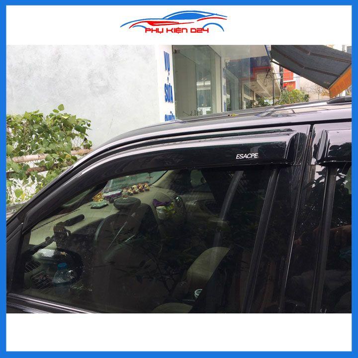 Vè che mưa ô tô Ford Escape Vè Đen, nhựa ABS cao cấp chắn mưa, cản bụi, trang trí xe hơi