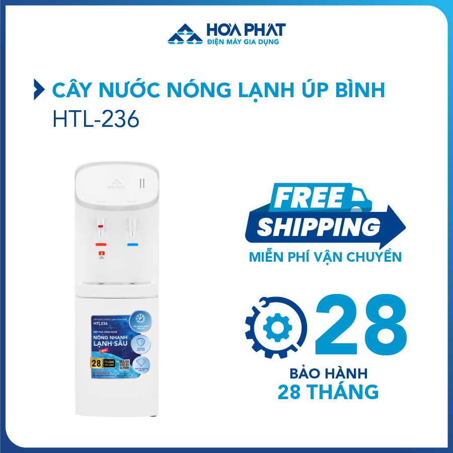 Cây Nước Nóng Lạnh Úp Bình Hòa Phát HTL236 - Bảo hành 28 tháng - Hàng chính hãng