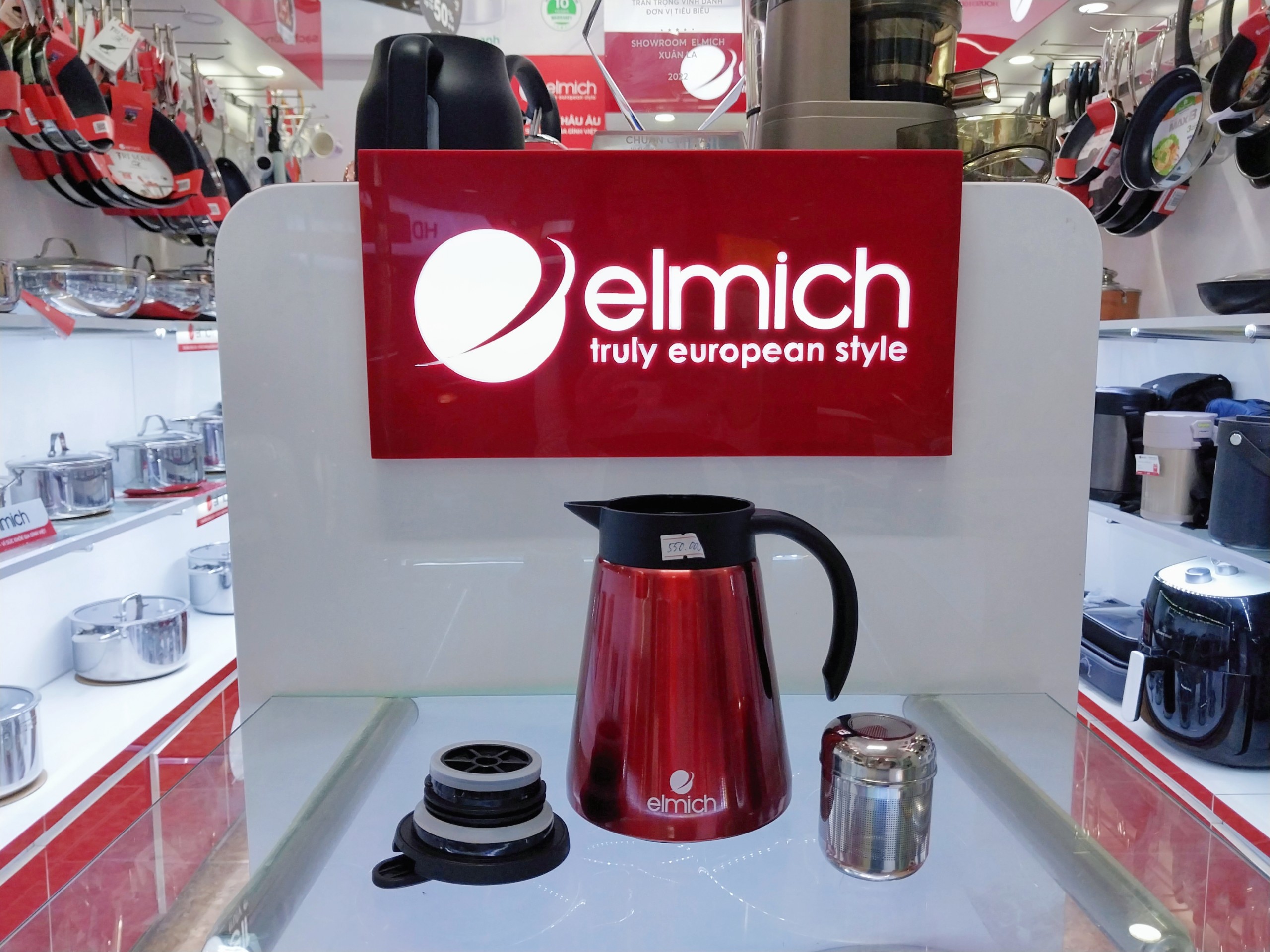 Bình giữ nhiệt gia đình inox 304 Elmich EL8298 dung tích 900ml