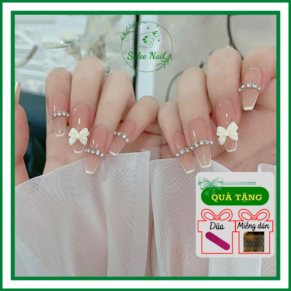 Tuyển chọn 200 mẫu nail đính charm nơ được yêu thích nhất