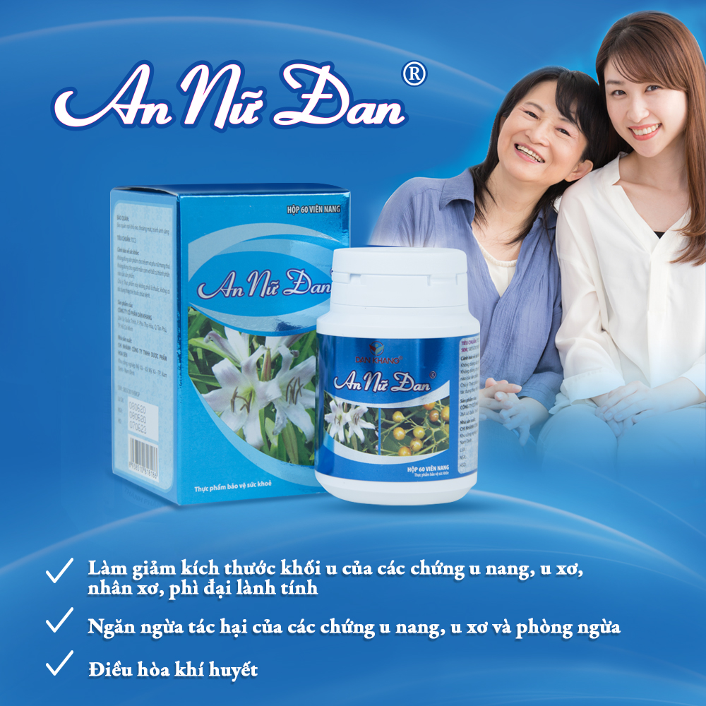 Combo 3 Viên uống hỗ trợ phòng ngừa và giảm kích thước u nang, u xơ An Nữ Đan