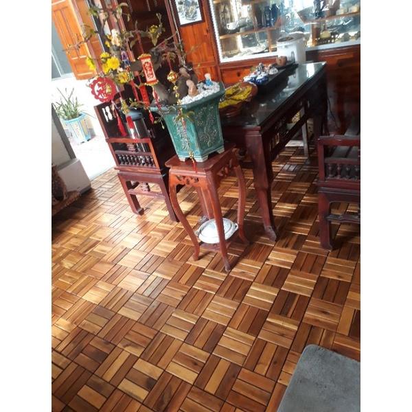 Vỉ gỗ lót sàn 12 nan 30cm×30cm