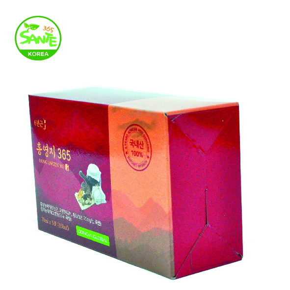 Sante365 - Thực Phẩm Bổ Sung - HONG LINGZHI 365 - NƯỚC HỒNG SÂM LINH CHI DẠNG GÓI 30 GÓI 70ml