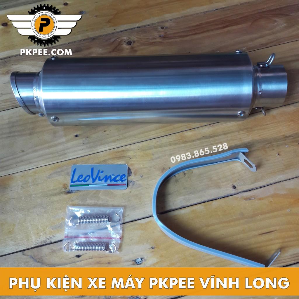 Pô Tăng Mẫu Leovince Corsa Lon Dài Bạc Và Carbon Full Phụ Kiện