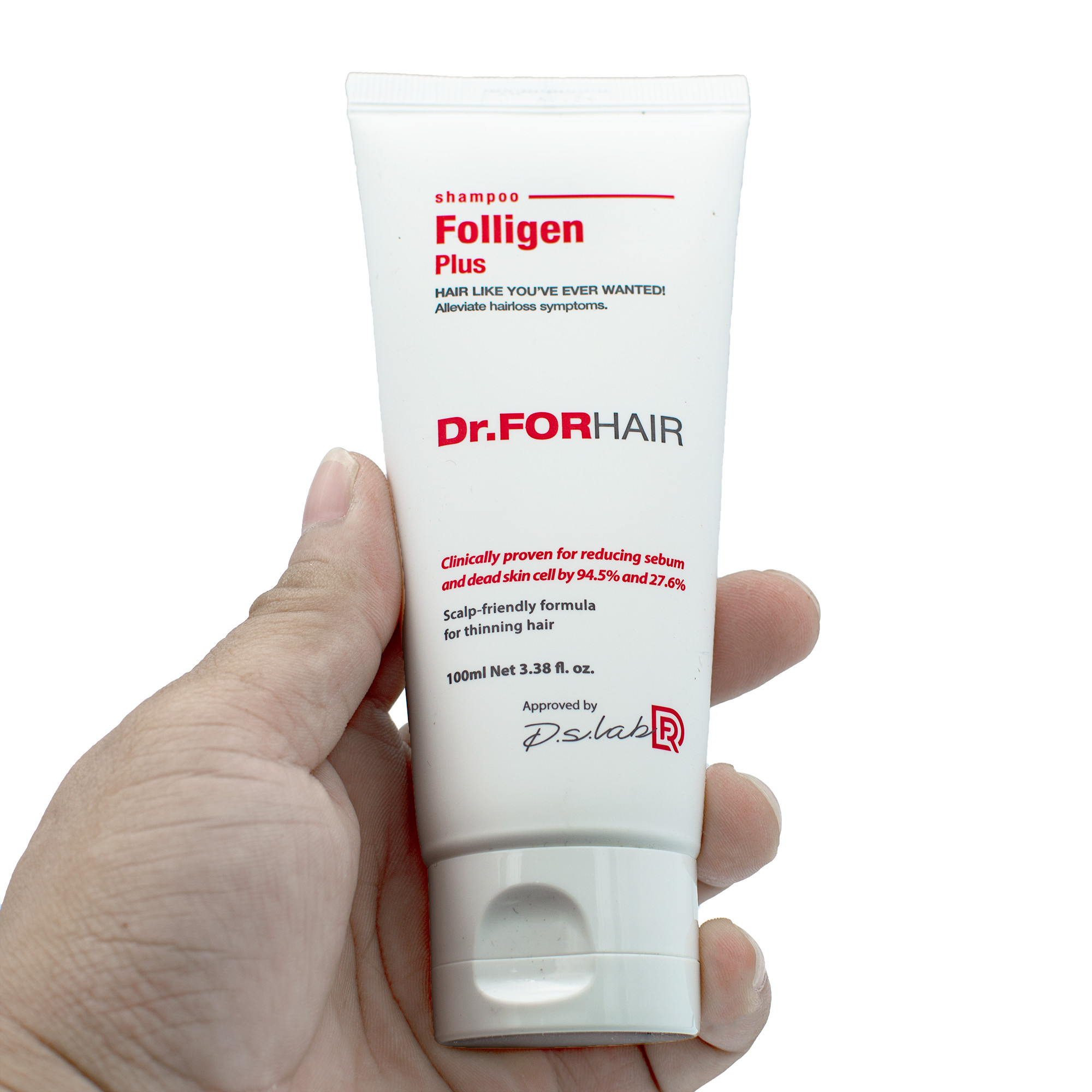 Dầu gội giảm rụng tóc Dr ForHair phục hồi hư tổn nang chân tóc và kích thích mọc tóc - Dr For Hair/Dr.ForHair Folligen Plus Shampoo 100ml