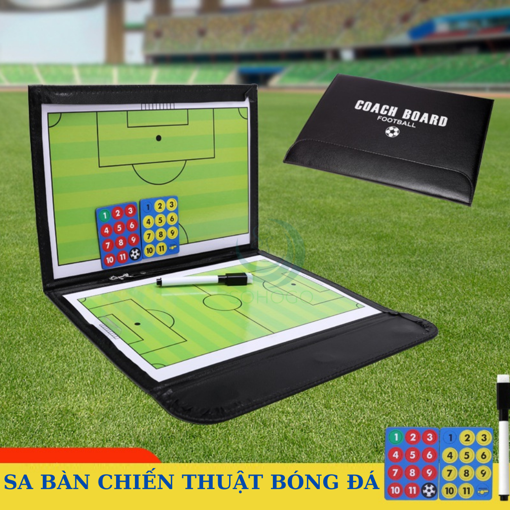 Bảng Ghi Chiến Thuật Bóng Chuyền Gấp Gọn – Dùng Cho HLViên Các Môn Thể Thao - Bảng Huấn Luyện Bóng Rổ/Bóng Đá/Bóng Chuyền – Full Set Nam Châm &amp; Bút Bảng Ghi Chiến Lược Thể Thao Đa Năng – Dành Cho Huấn Luyện Viên