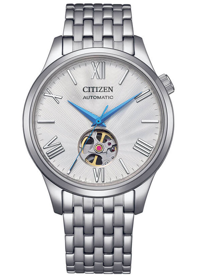 Đồng Hồ Nam Citizen Automatic NH9130-84A (40mm) - Cơ Lộ Máy - Dây Kim Loại - Kính Sapphire - Mặt Trắng