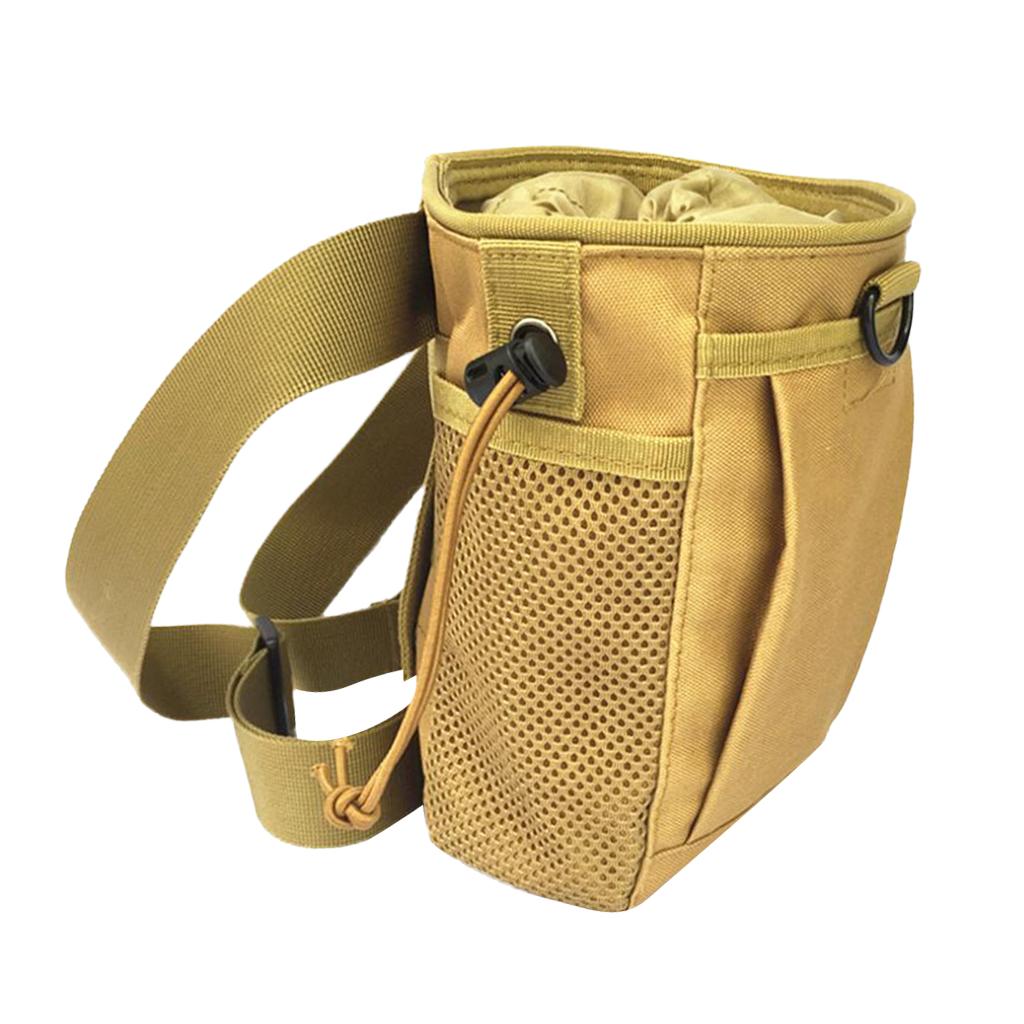 2pcs/set Black+ Tan Strong Durable Chalk Bag with Adjustable & Quick Clip-on Belt for Rock Climbing Weightlifting Bouldering Gym