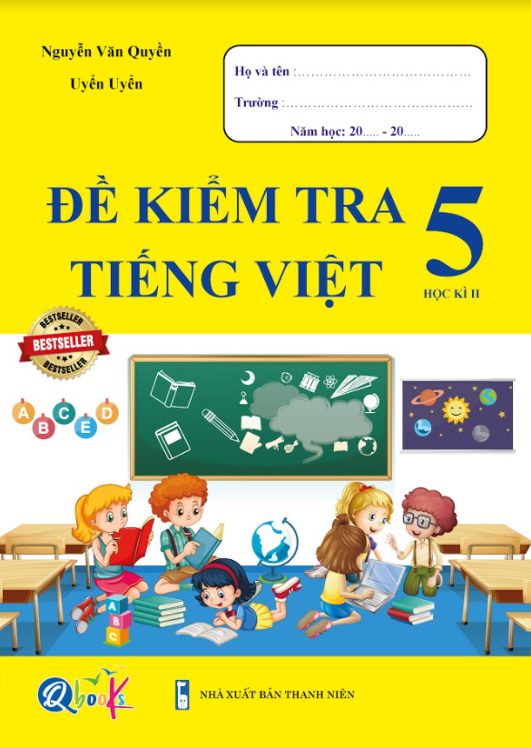 Combo Bài Tập Tuần và Đề Kiểm Tra Toán, Tiếng Việt 5 - Học Kì 2 (4 cuốn)