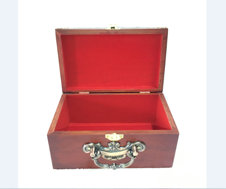 Hộp đựng con dấu - hộp đựng trang sức bằng gỗ hương đính con ong size 19 có khóa chốt vàng