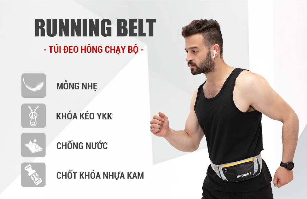 Túi đeo hông chạy bộ, chống nước