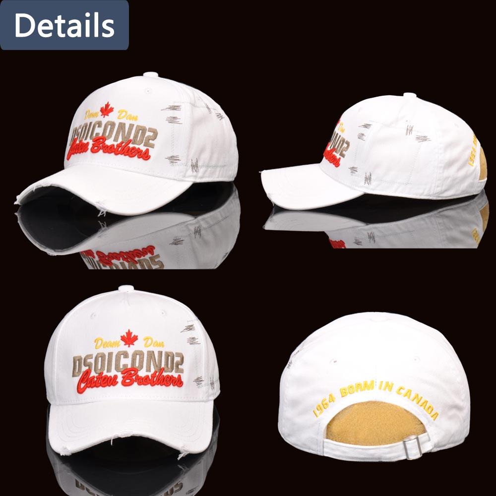 D2 Rửa Sạch Cotton Mũ Bóng Chày Biểu Tượng Chữ Cái Mũ Lưỡi Trai Bóng Chày Nón Unisex Nam Nữ Bố Nón Thêu Cổ Nắp Hông hợp Nắp
