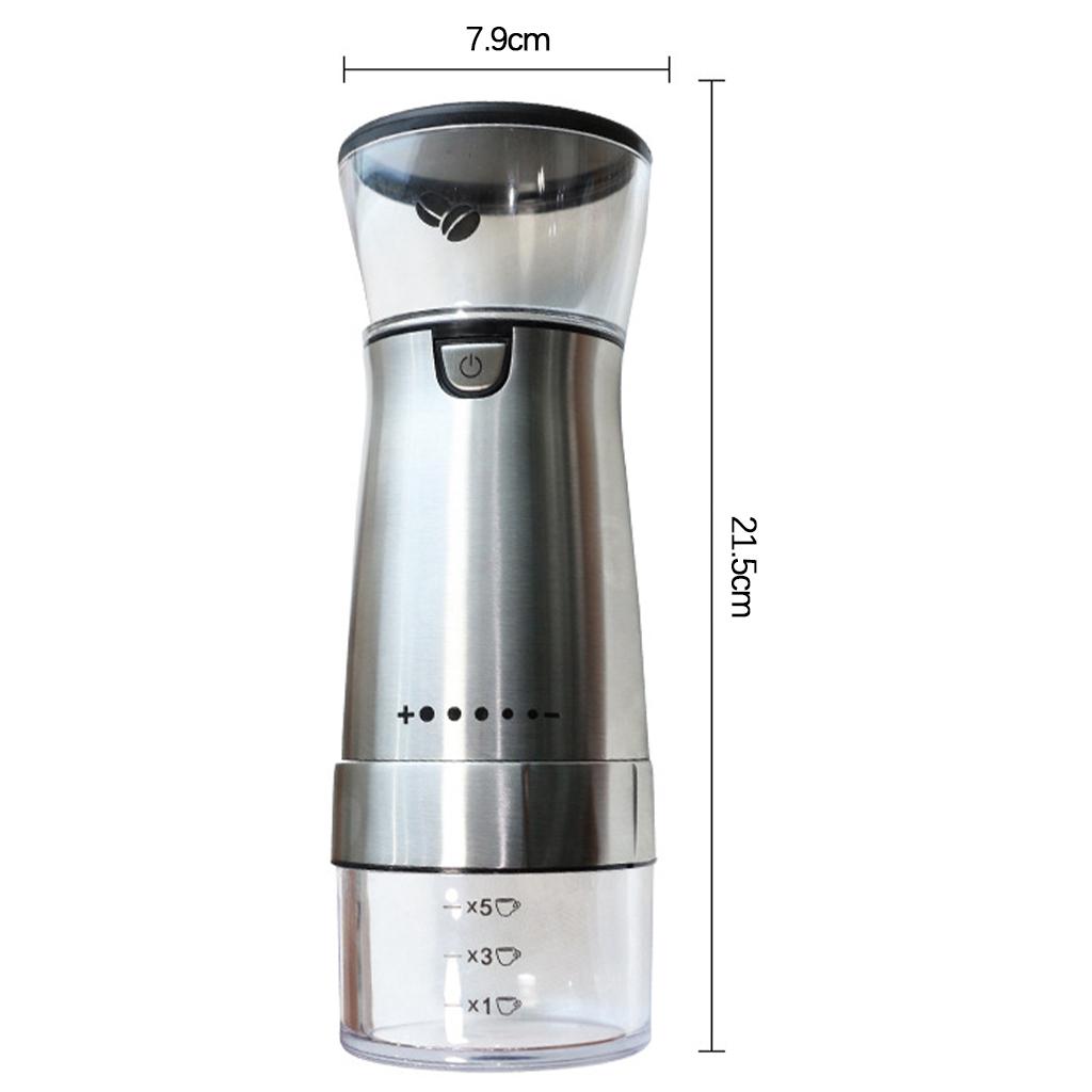 Coffee Grinder 15W, Removable Stainless Steel Electric Grinder for Coffee Bean Spice Seed Nut Herb Pepper