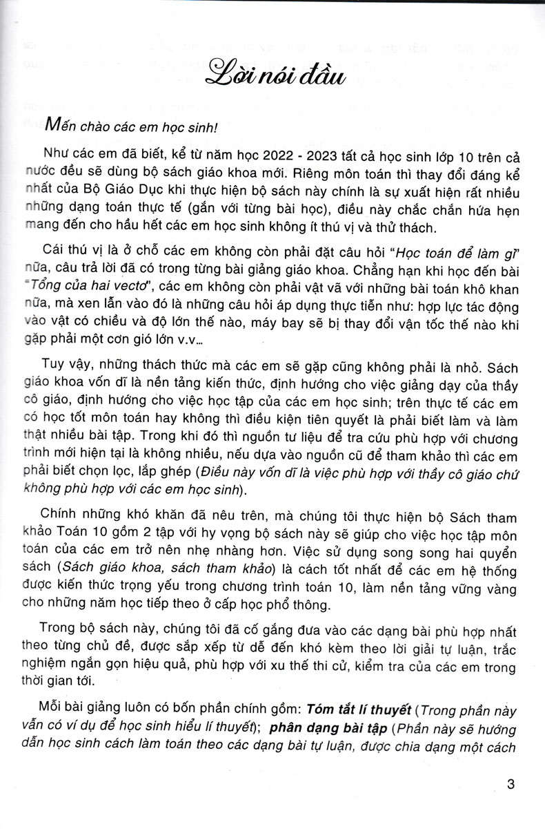 Sách Tham Khảo Toán 10 - Quyển 1 - Biên Soạn Theo Chương Trình GDPT Mới_HA