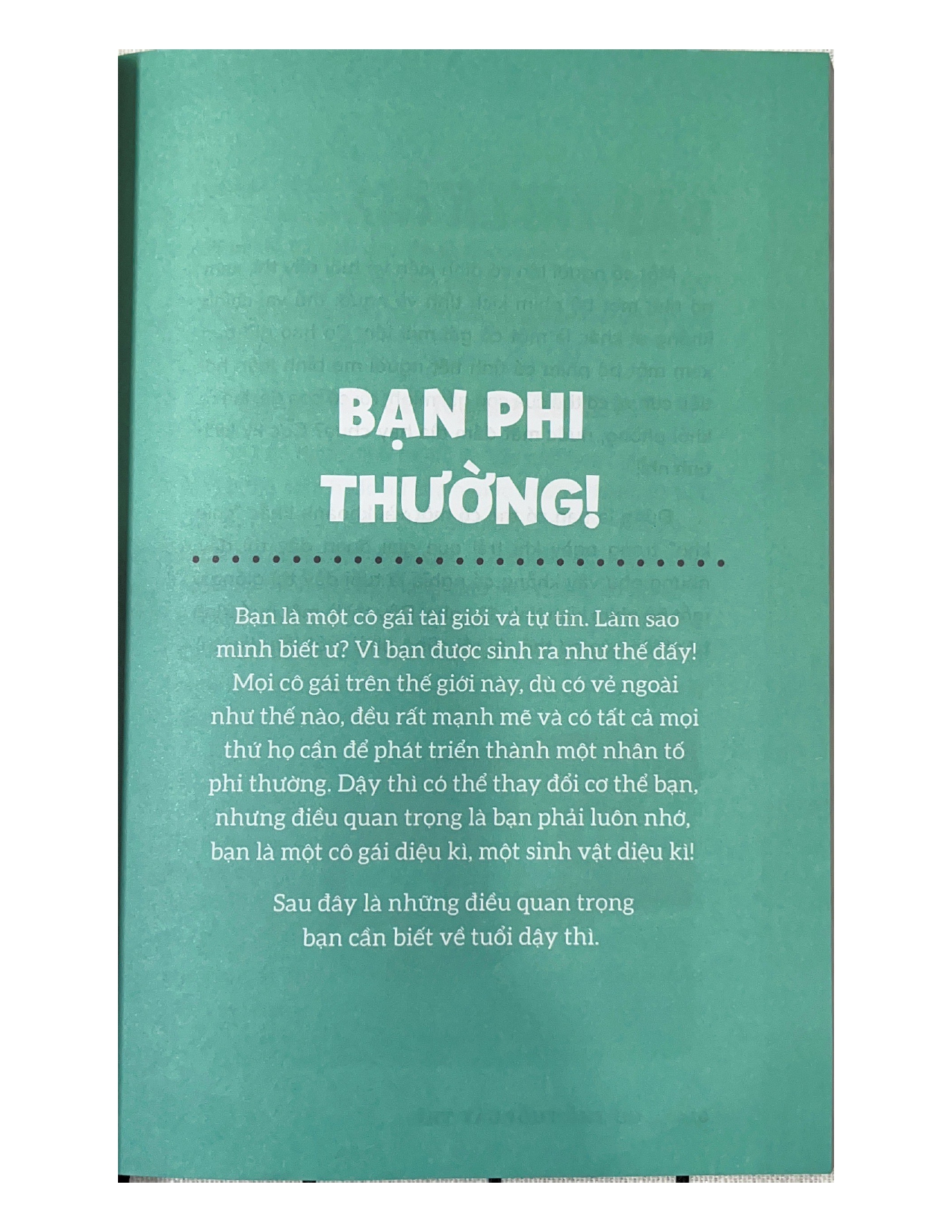 Cơ Thể Tuổi Dậy Thì