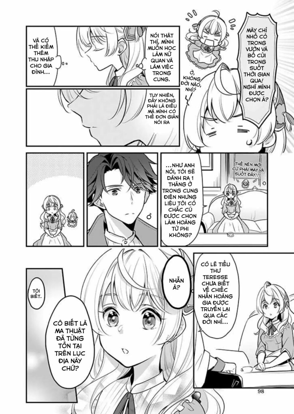 tôi là ứng cử viên cho vị trí hoàng tử phi nhưng tôi chắc kèo là tôi trúng rồi! chapter 1 14