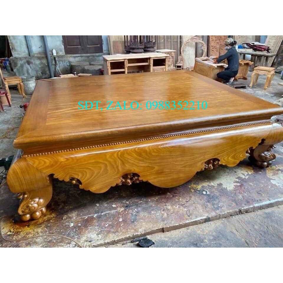 Sập Nằm Trơn Gỗ Cẩm Vàng