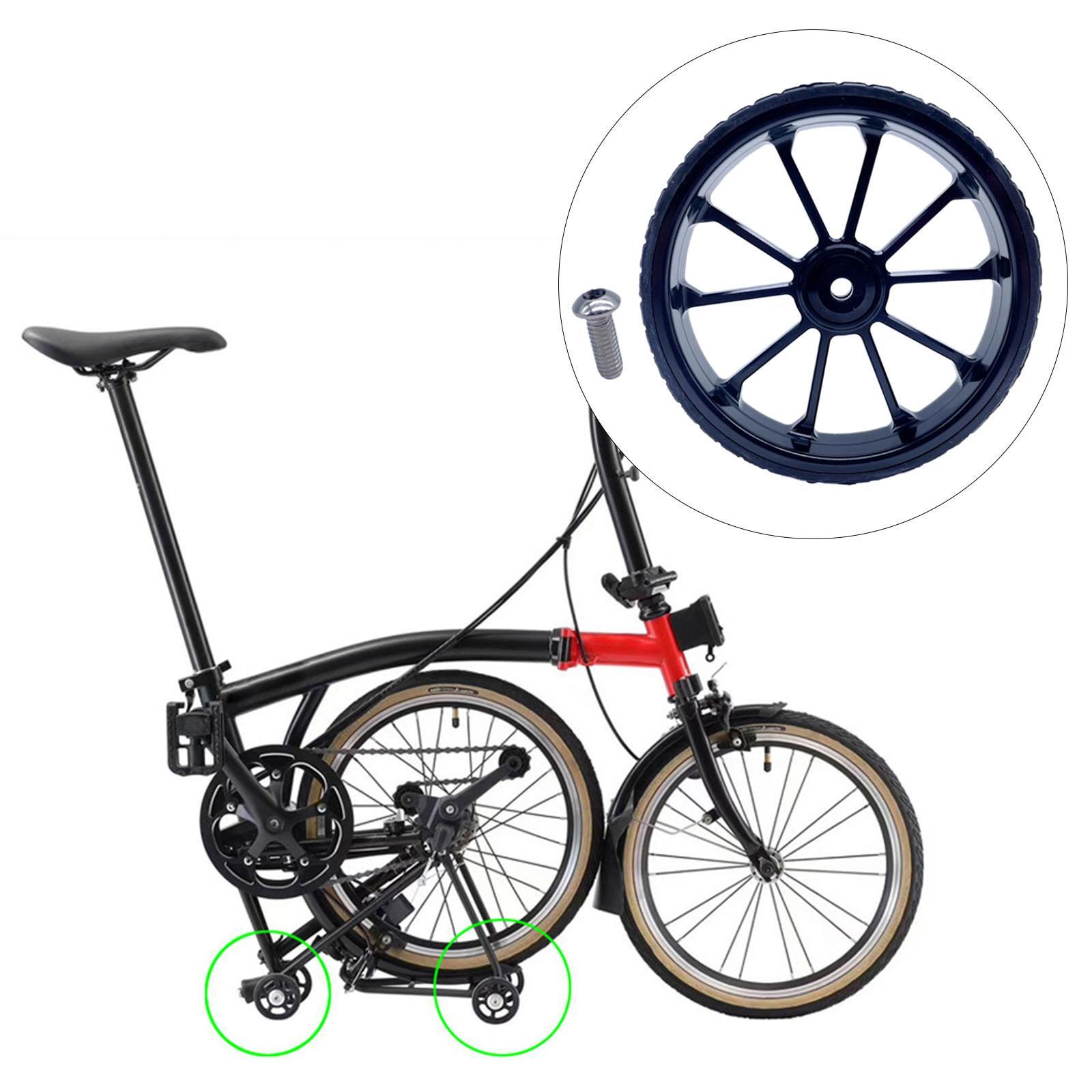Easy Wheel EZ Wheel 100mm Cycling Accessories Folding Bike for Foldable Bicycle Transport Walking Bike