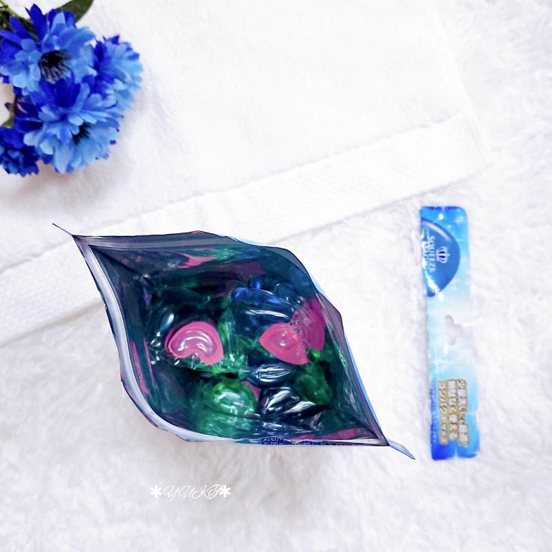 Túi 14 viên giặt xả Squeeze Magic 3D hương thơm ngào ngạt - Hàng nội địa Nhật Bản